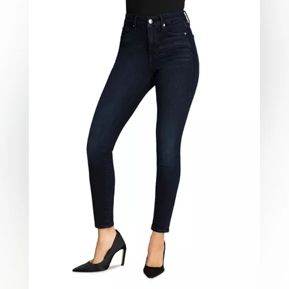 Good American The Good Leg Skinny Jean BLUE224 - Picture 2 of 13
